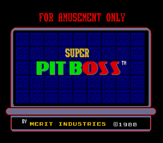 Super Pit Boss Title Screen